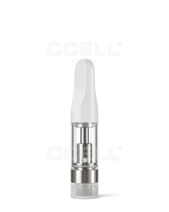 CCELL Glass Cartridge - Plastic Tapered Mouthpiece 0.5ml - 100 Count