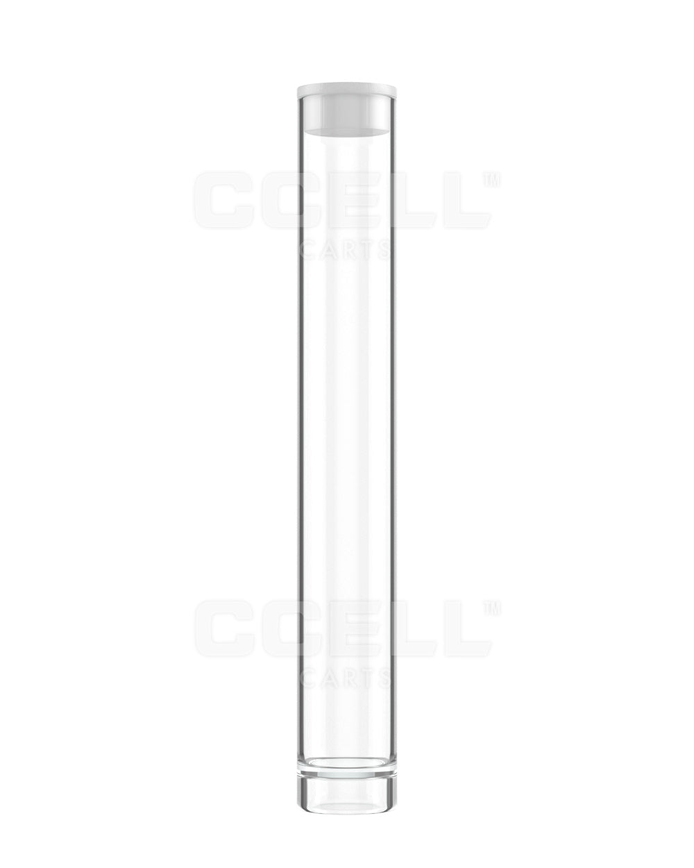 White Cap Buttonless Vaporizer Cartridge Storage Tube - One Size - 500 Count