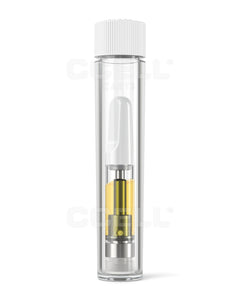 White Lid Child Resistant Vape Container 16mm - 500 Count